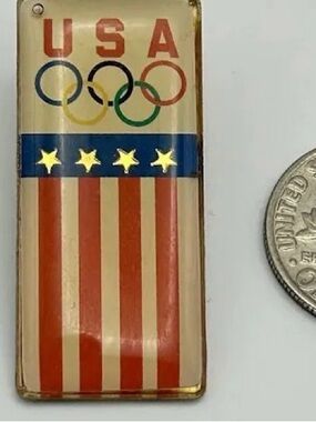 USA Olympic Flag Decorative Pin - Red, White & Blue